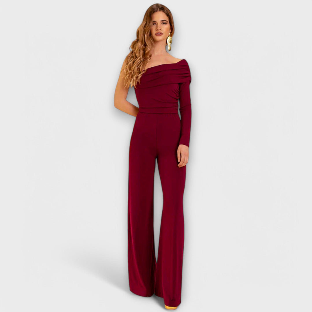 Eleganter One-Shoulder-Jumpsuit