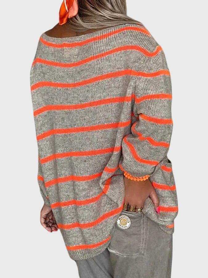 Alice Leroy | Gestreifter heller Pullover