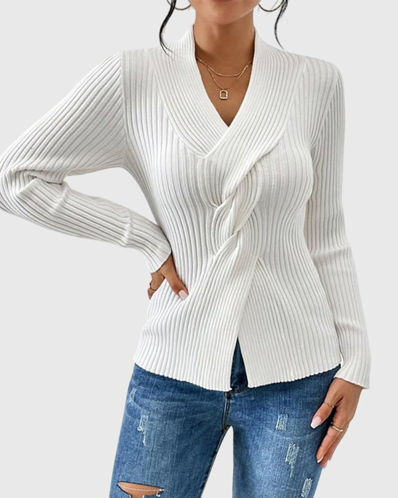 Elegantes Langarm-Top