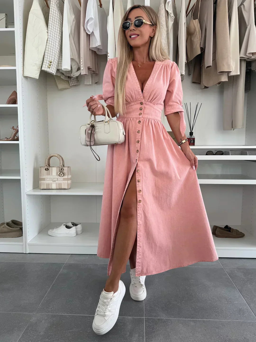 Louise – Leuchtendes Jeanskleid