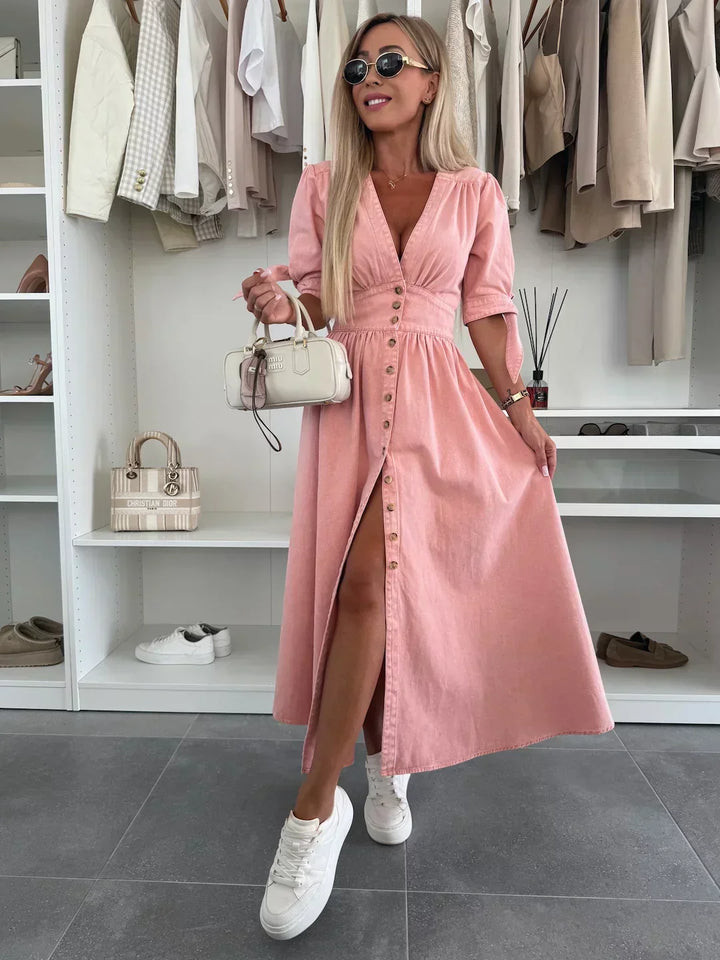 Louise – Leuchtendes Jeanskleid