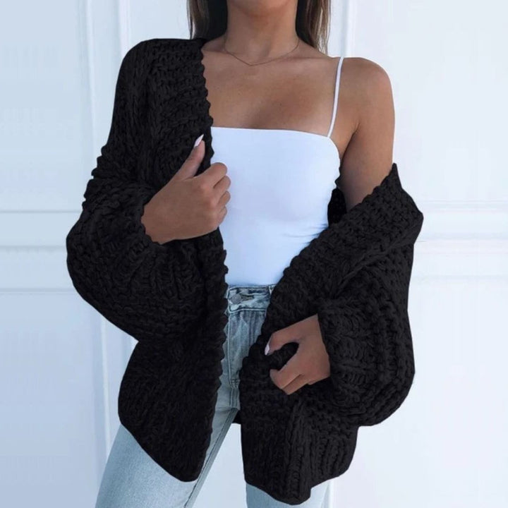 Genevieve – Comfy Open-Front Chunky Knit Cardigan