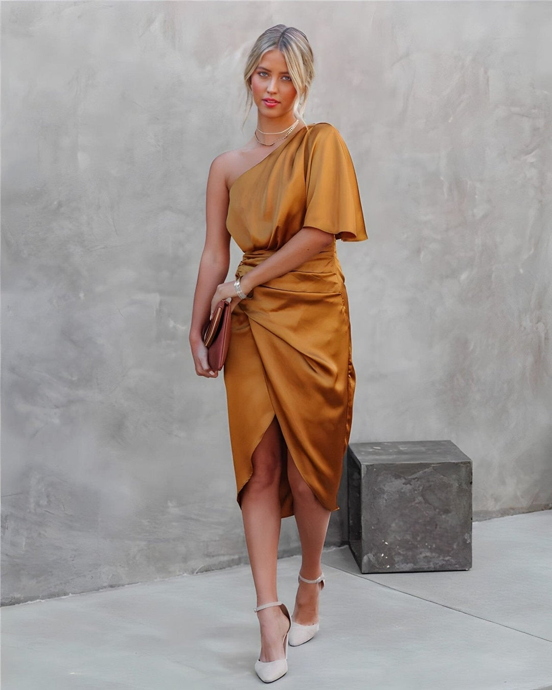 Dhalia – Asymmetrisches elegantes Kleid