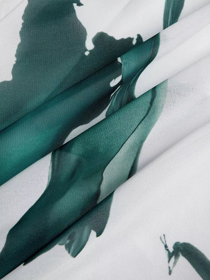 Meike – Langes Maxikleid im Aquarell-Look