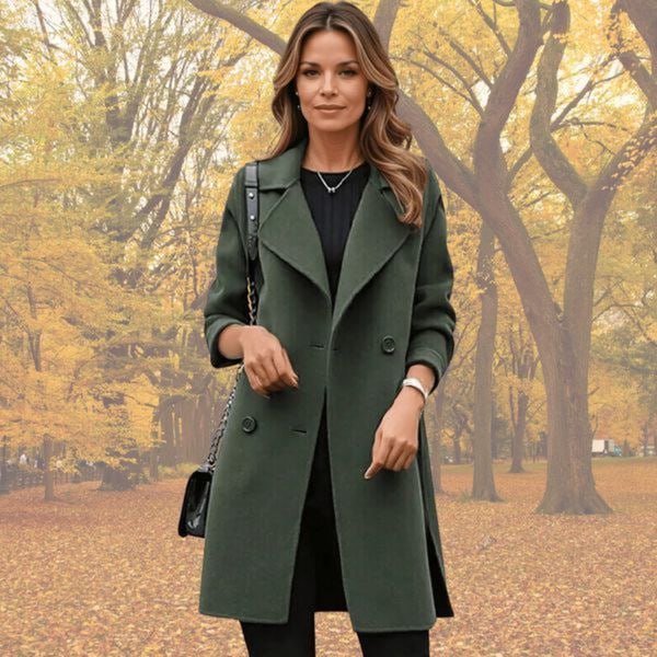 Marika | Eleganter Zweireiher-Mantel