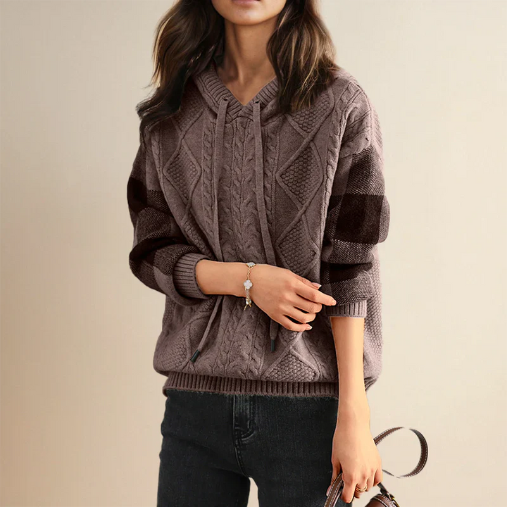 Valerie - Hooded Knit Sweater