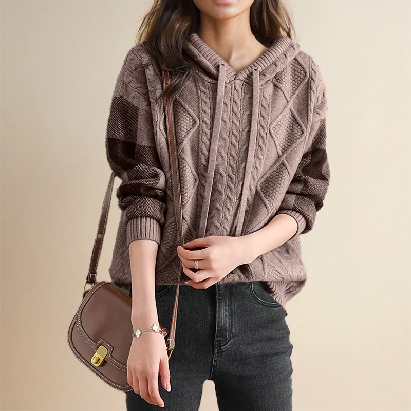 Valerie - Hooded Knit Sweater