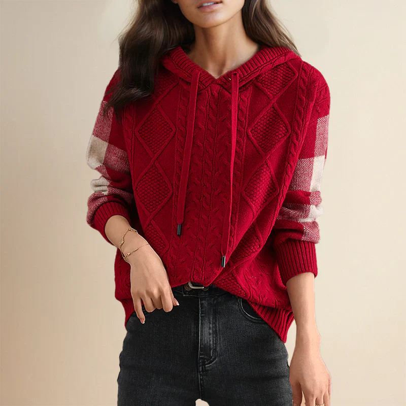 Valerie - Hooded Knit Sweater